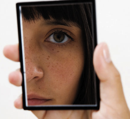 Our intuition tells us the person who is looking in a mirror is separate from the reflection.